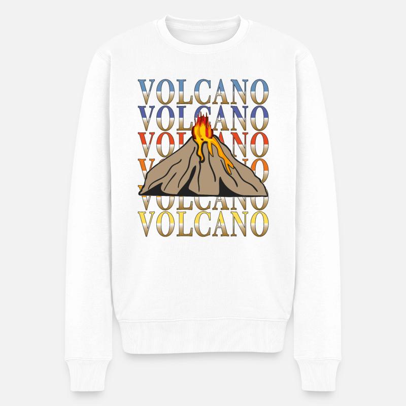 VOLCAN - Pull Premium bio Homme - blanc