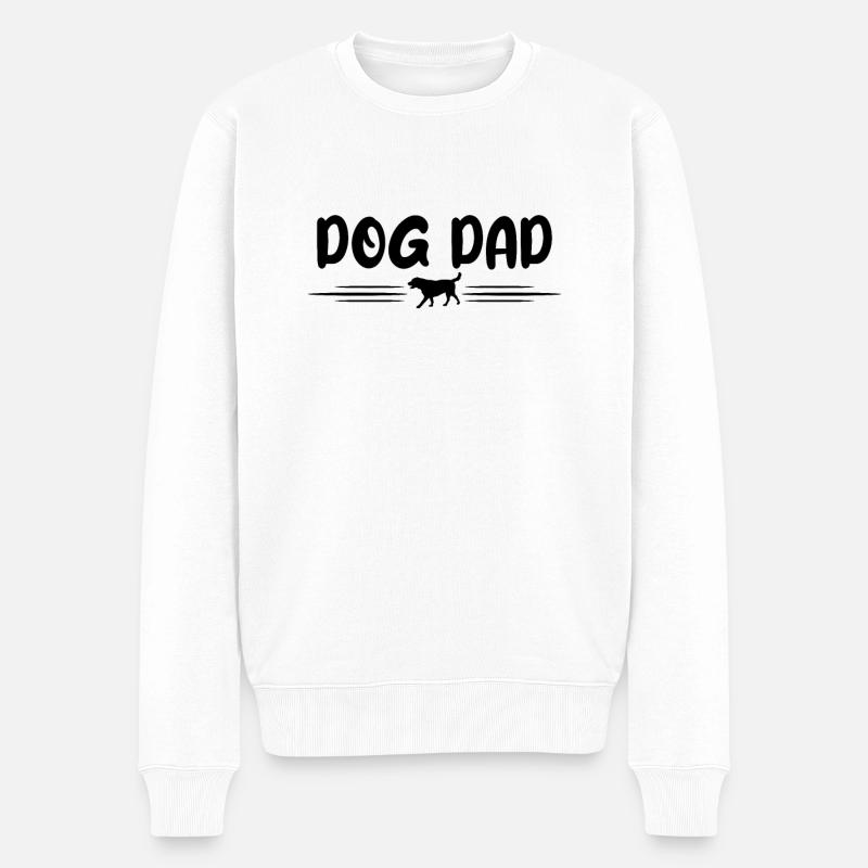 Chiens Papa - Pull Premium bio Homme - blanc