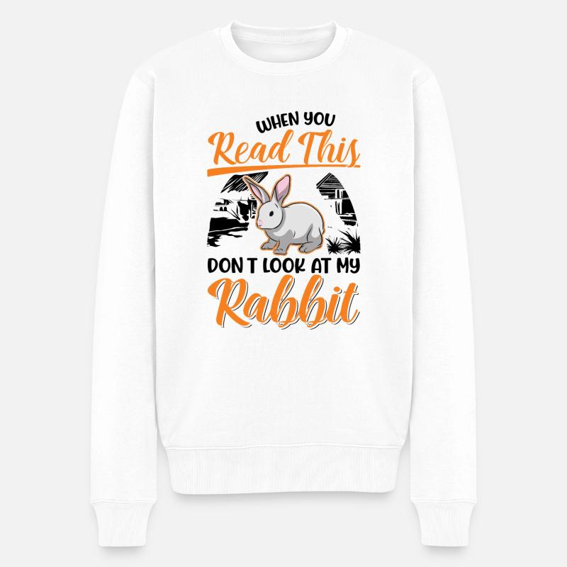 Lapin lapin lapin lapin - Pull Premium bio Homme - blanc