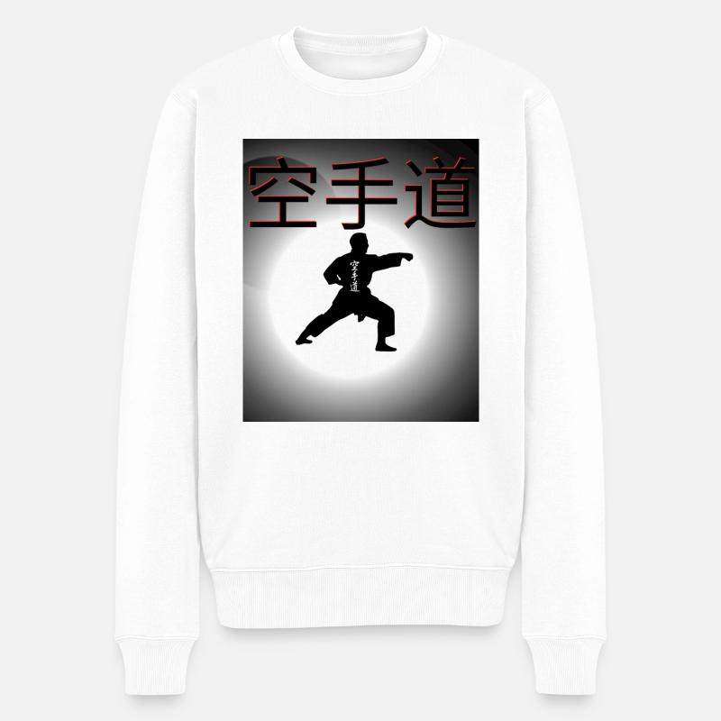 Karaté Do Design - Pull Premium bio Homme - blanc