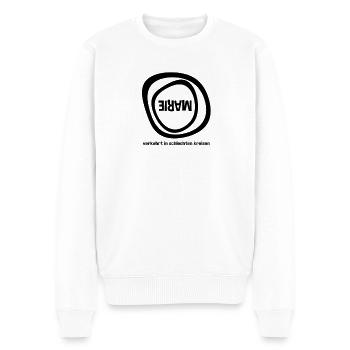 Vorname Marie Sprüche Verkehrt in schlechten - Männer Premium Bio Pullover - Weiß - Vorne - Thijin (182cm)