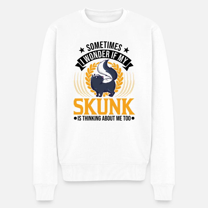 Cadeau Skunk - Pull Premium bio Homme - blanc