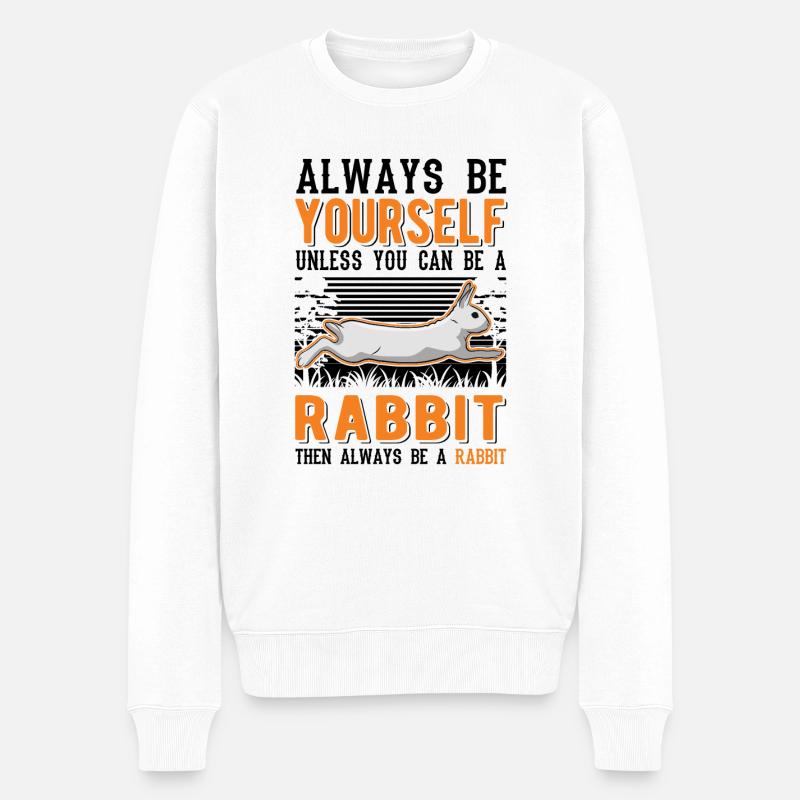 Lapin lapin lapin lapin - Pull Premium bio Homme - blanc
