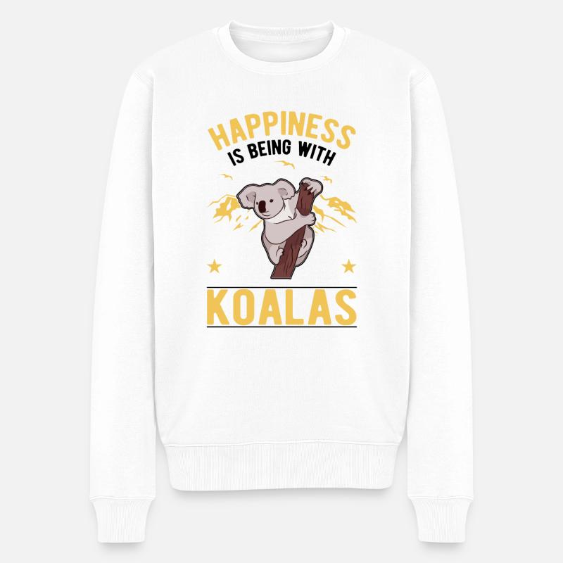 Koala Lucky Koala Bear - Pull Premium bio Homme - blanc
