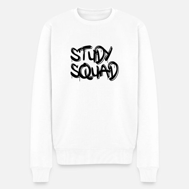 study squad - Männer Premium Bio Pullover - Weiß