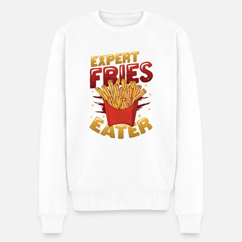 Expert en frites - Pull Premium bio Homme - blanc
