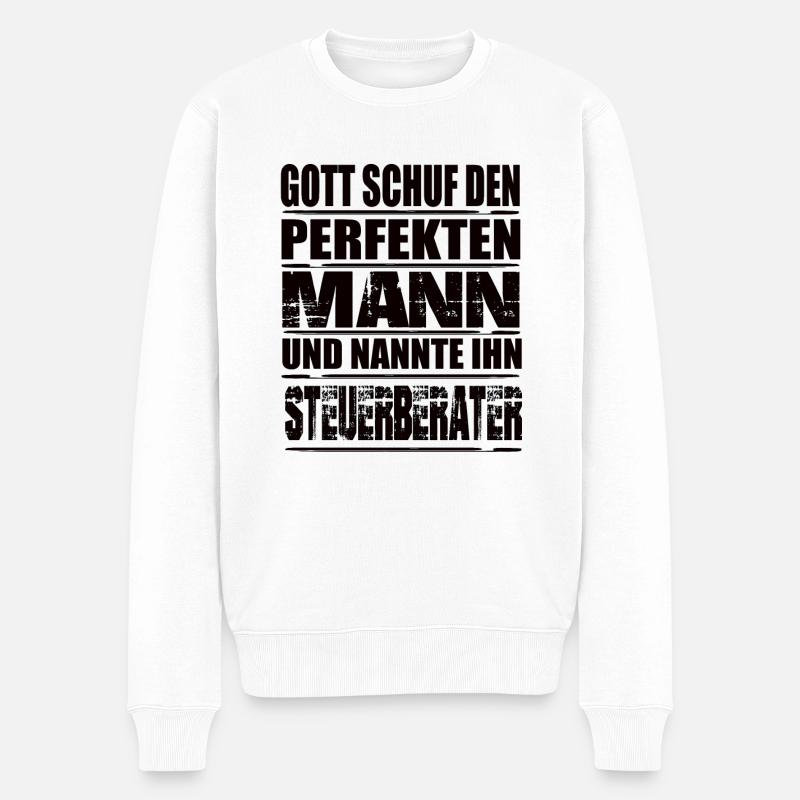 Steuerberater - Männer Premium Bio Pullover - Weiß