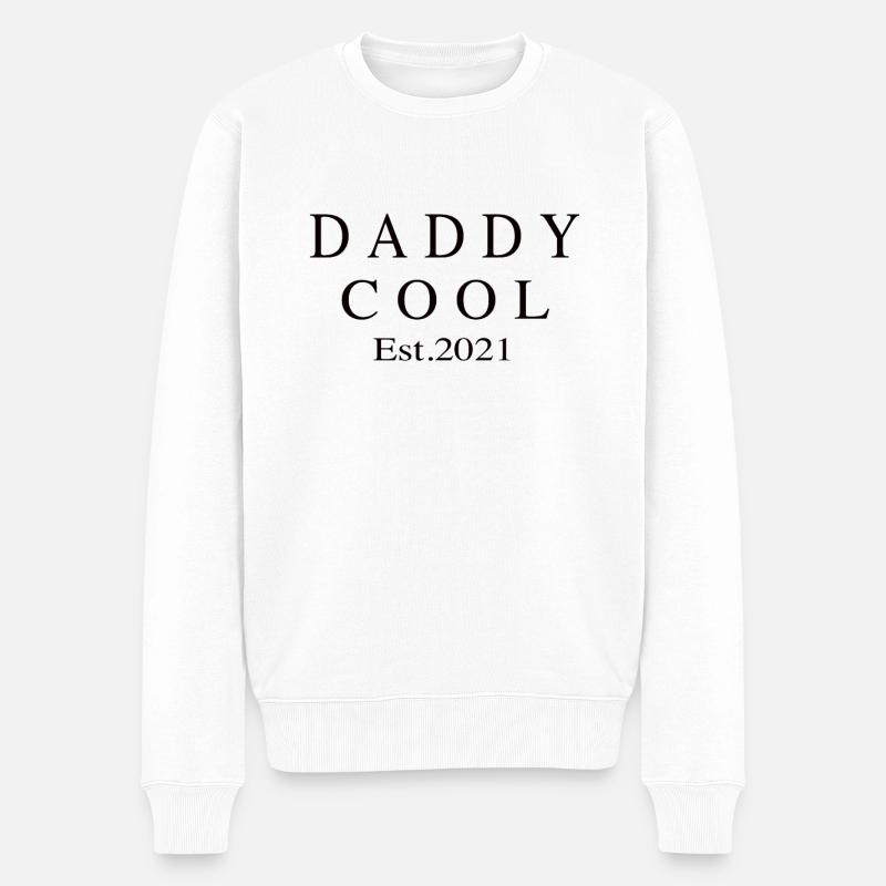 Daddy Cool est 2021 - Männer Premium Bio Pullover - Weiß
