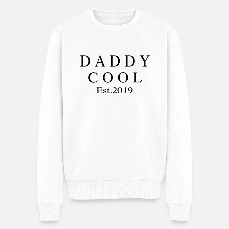 Daddy Cool est 2019 - Pull Premium bio Homme - blanc