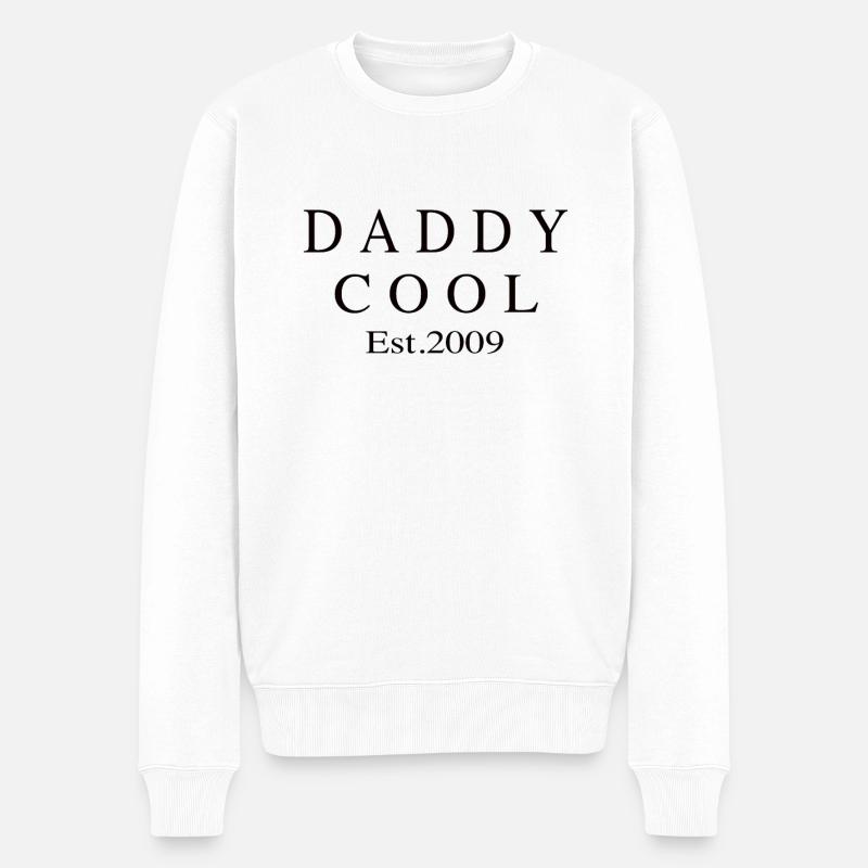 Daddy Cool est 2009 - Men's Premium Organic Jumper - white