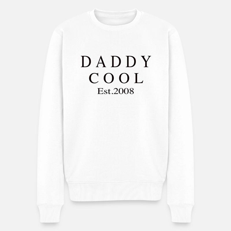 Daddy Cool est 2008 - Pull Premium bio Homme - blanc