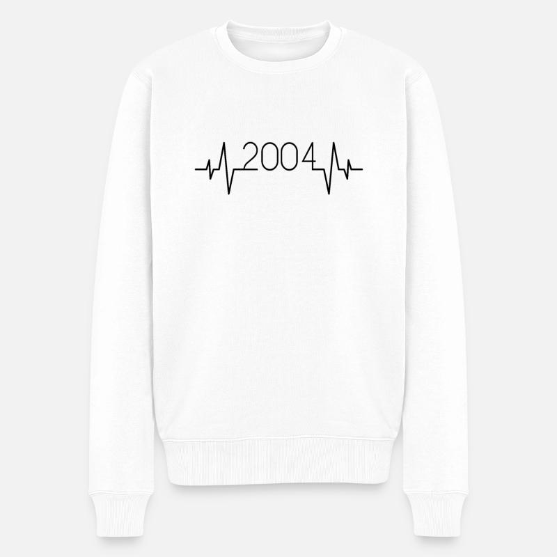 2004 Heartbeat - Pull Premium bio Homme - blanc