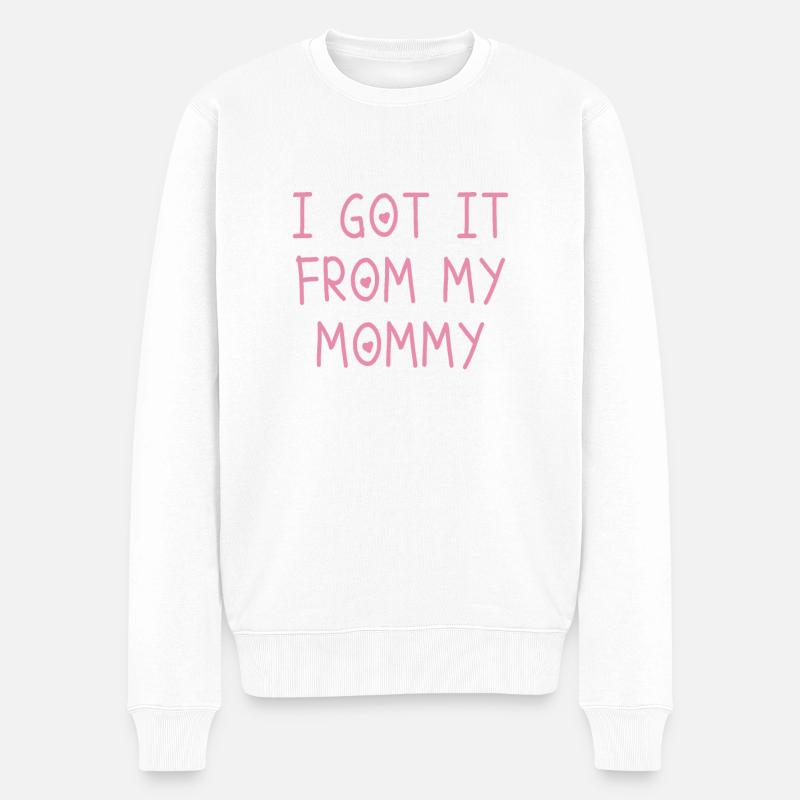 De Mama Gift - Pull Premium bio Homme - blanc