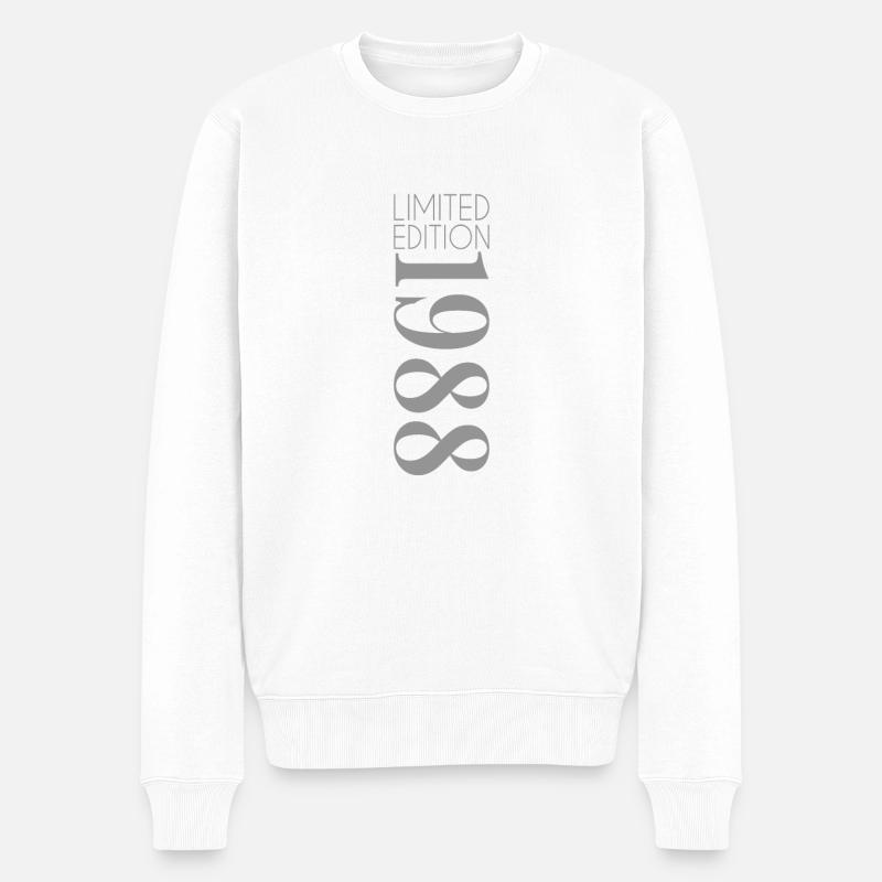 Limited Edition 1988 - Männer Premium Bio Pullover - Weiß