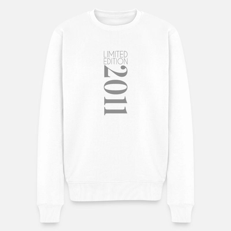 Limited Edition 2011 - Männer Premium Bio Pullover - Weiß