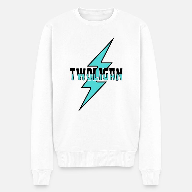 Twoligan Schreckliche Zwei - Männer Premium Bio Pullover - Weiß