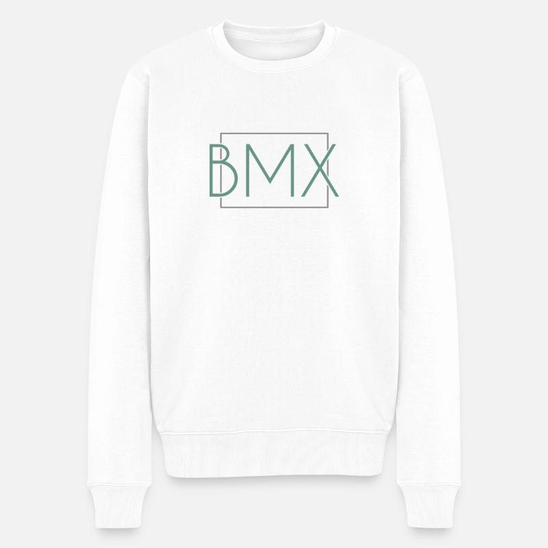 Lettrage BMX - Pull Premium bio Homme - blanc
