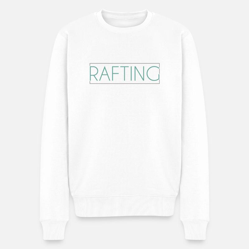 Lettrage de rafting - Pull Premium bio Homme - blanc