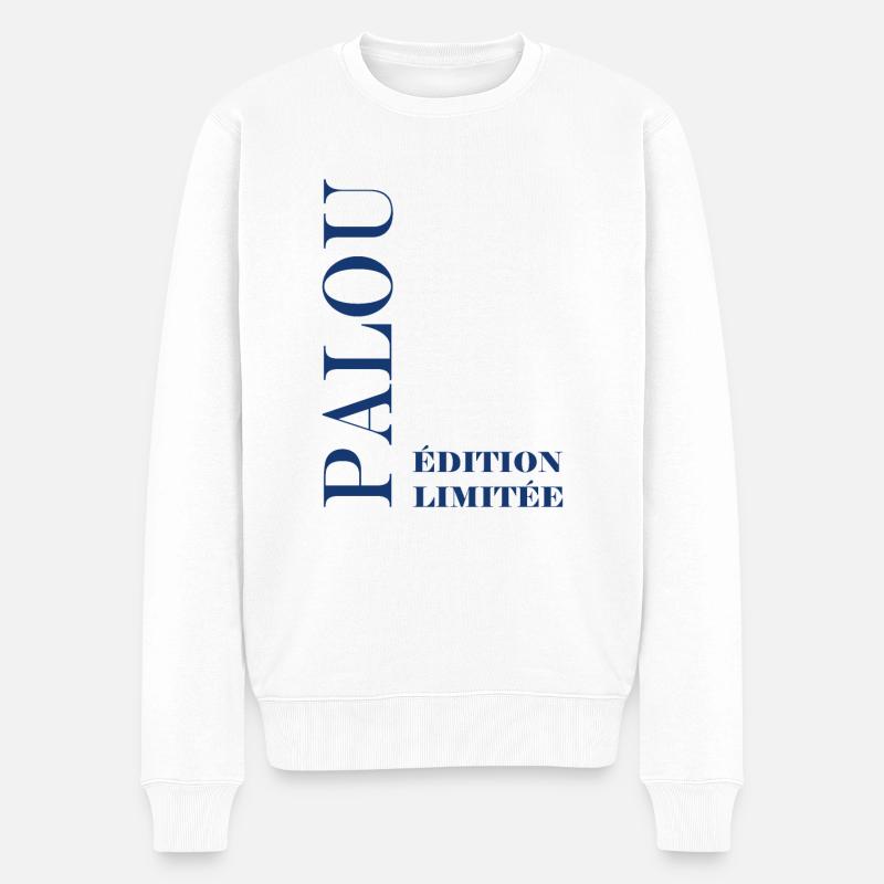 palou - Pull Premium bio Homme - blanc