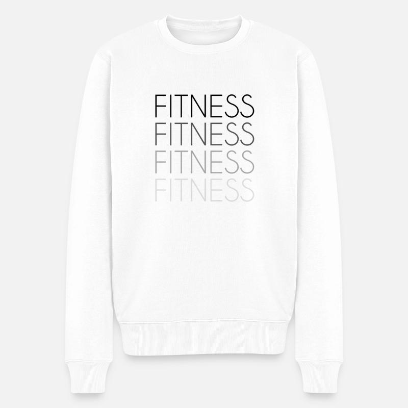 Lettrage d’aptitude - Pull Premium bio Homme - blanc