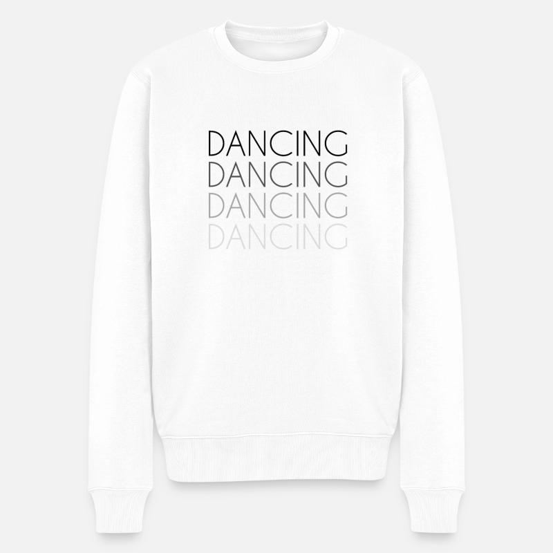 tanzen - Männer Premium Bio Pullover - Weiß