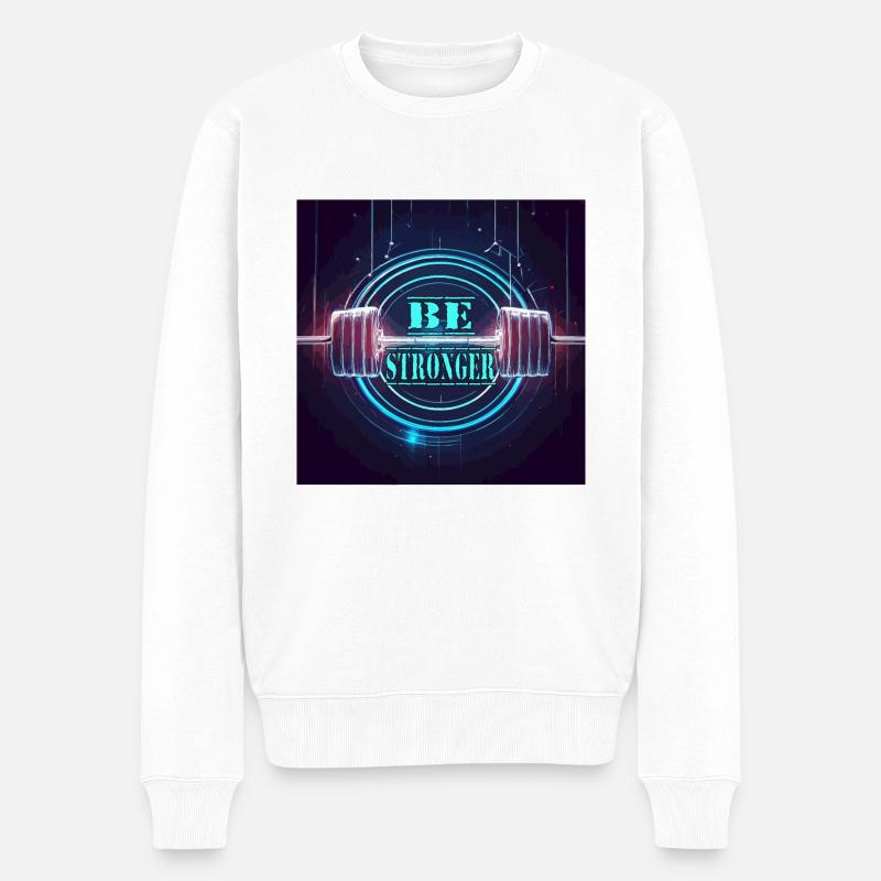 GYMNASE - Pull Premium bio Homme - blanc