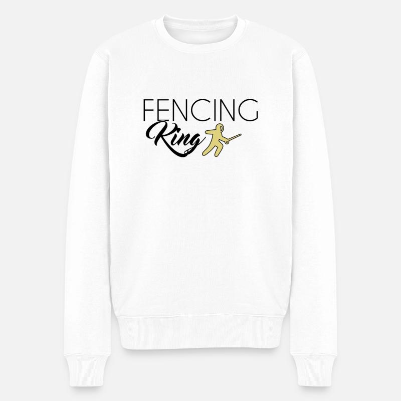 Roi de l’escrime - Pull Premium bio Homme - blanc