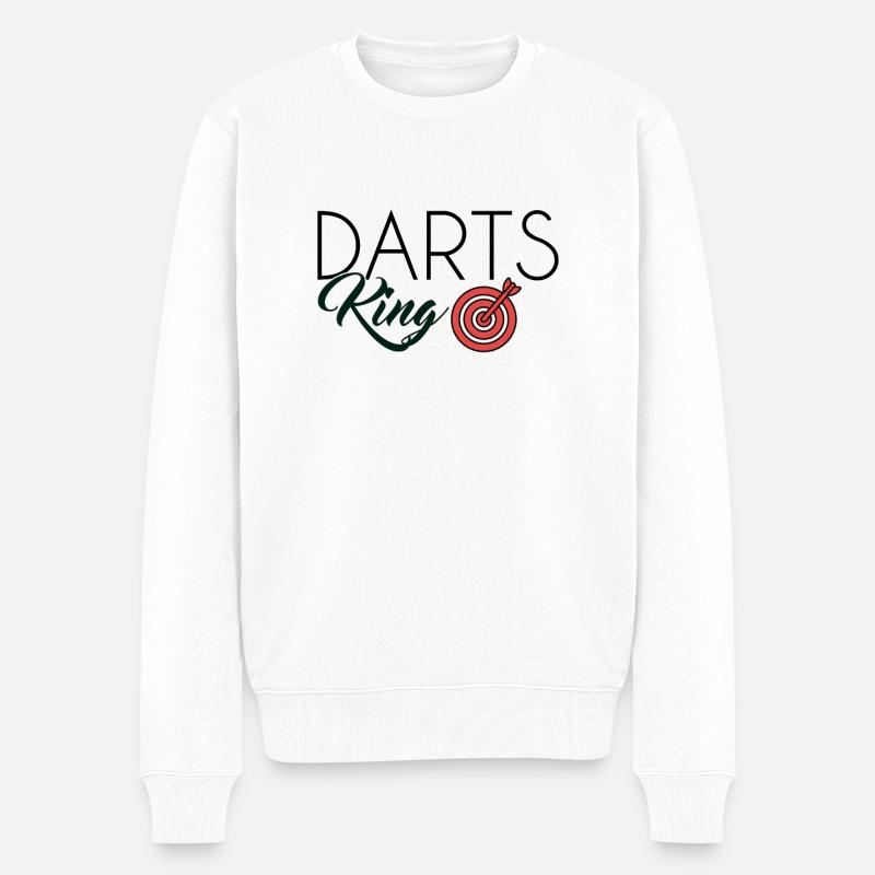 Roi des fléchettes - Pull Premium bio Homme - blanc