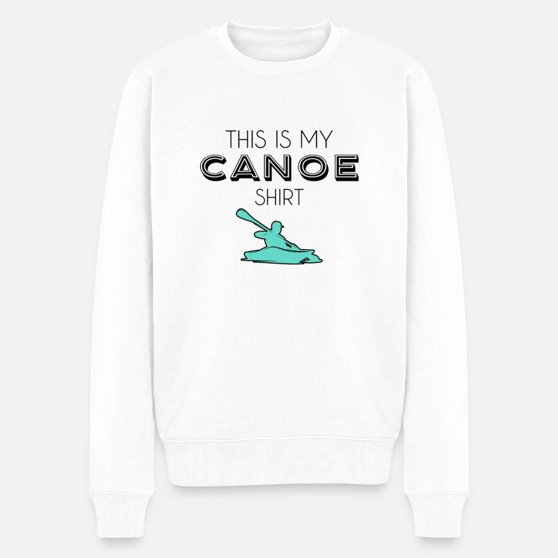 Kanu Shirt - Männer Premium Bio Pullover - Weiß