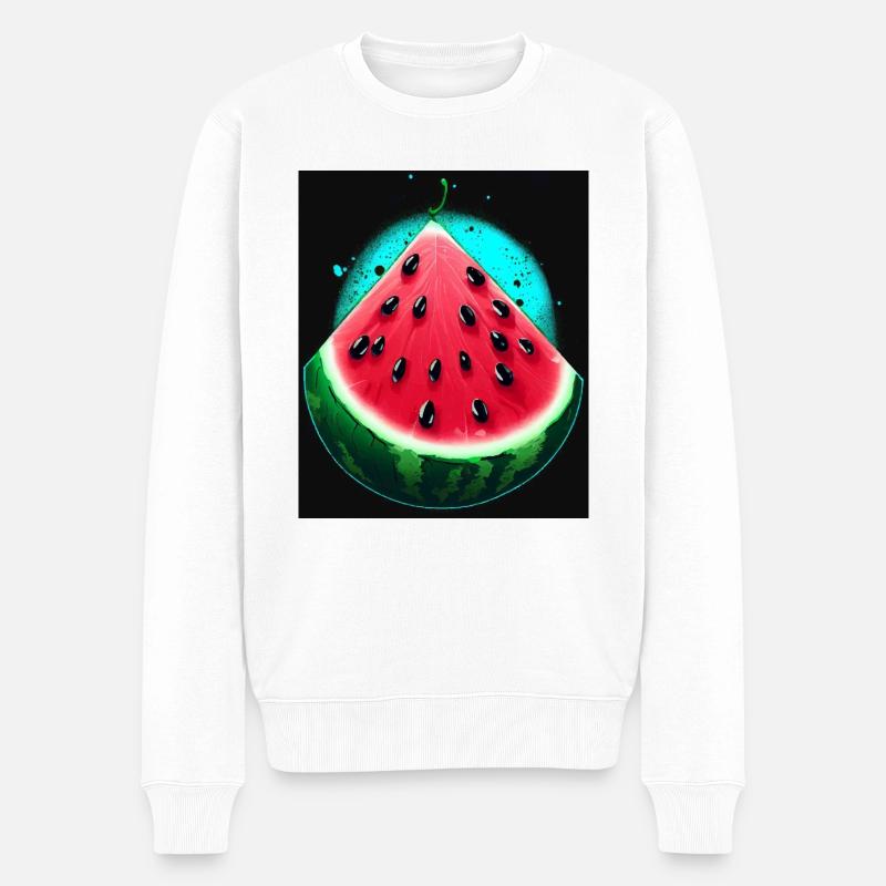 PASTÈQUE - Pull Premium bio Homme - blanc