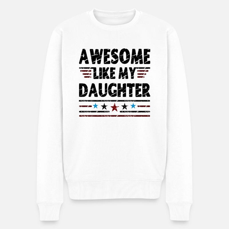 Génial comme ma fille - Pull Premium bio Homme - blanc