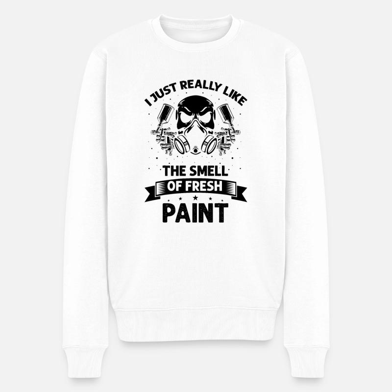 Autolackierer Angebot für Karosserietechniker - Männer Premium Bio Pullover - Weiß