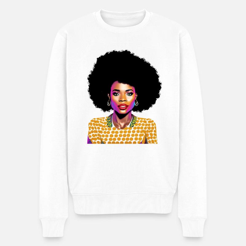 Femme noire - Pull Premium bio Homme - blanc