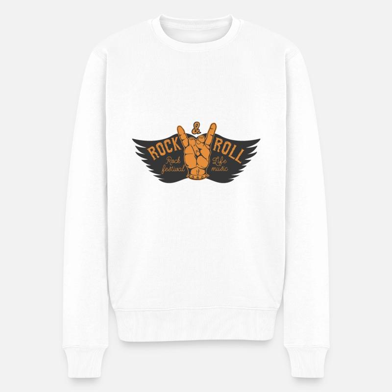 Festival de rock and roll - Pull Premium bio Homme - blanc