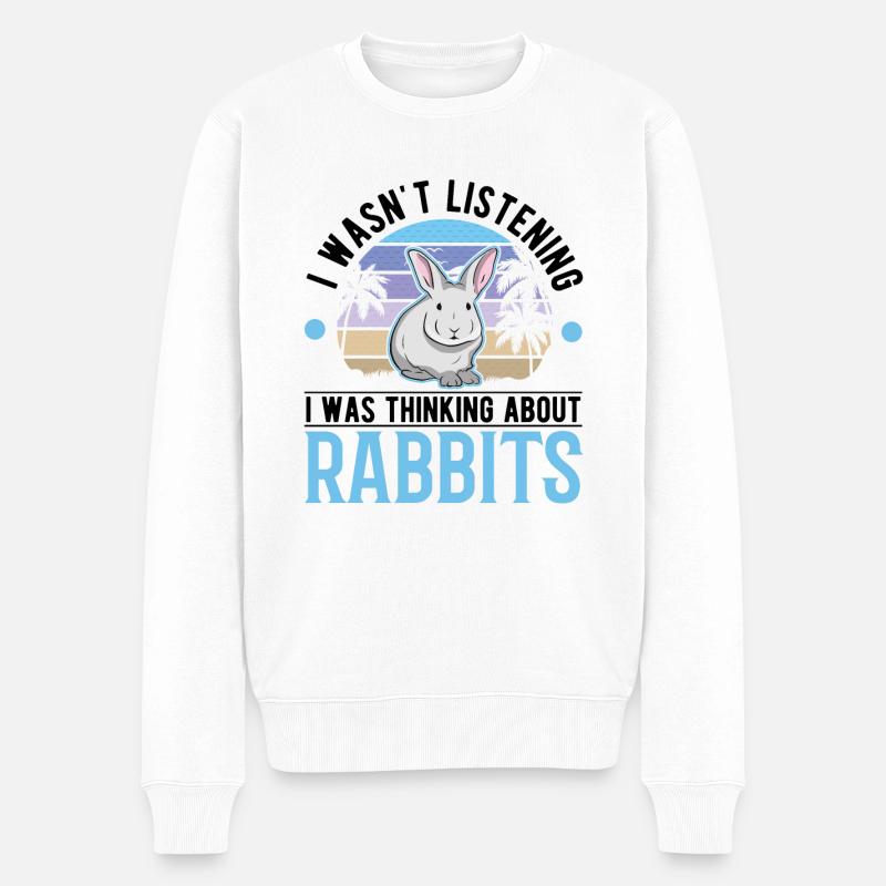 Lapin lapin lapin lapin - Pull Premium bio Homme - blanc