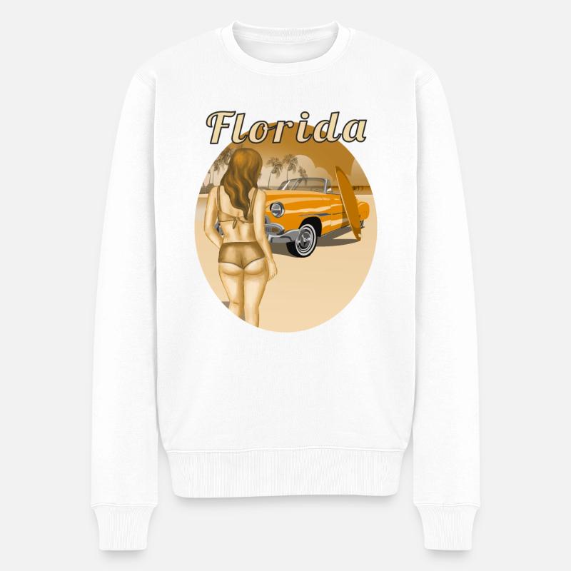 Floride - Pull Premium bio Homme - blanc