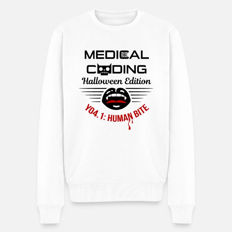 Halloween Medicine Coder Medical - Men's Premium Organic Jumper - white