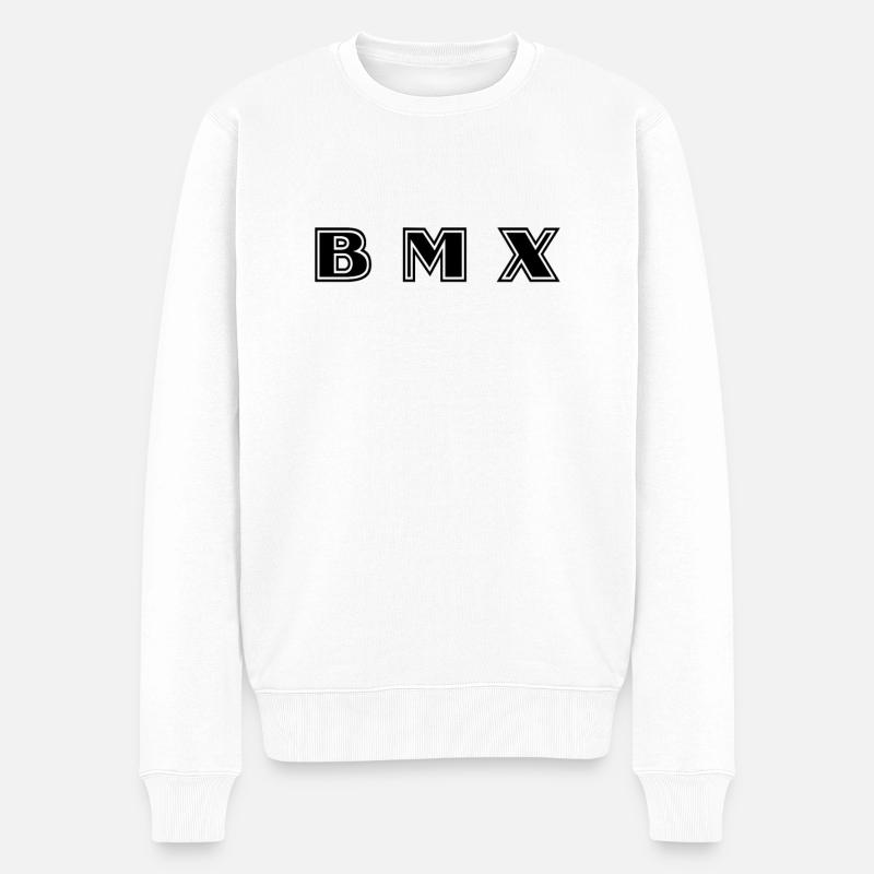 Lettrage BMX - Pull Premium bio Homme - blanc