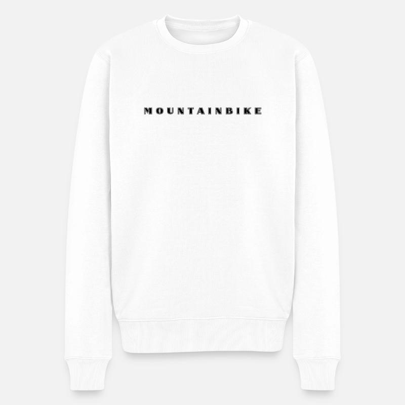 Lettrage VTT - Pull Premium bio Homme - blanc