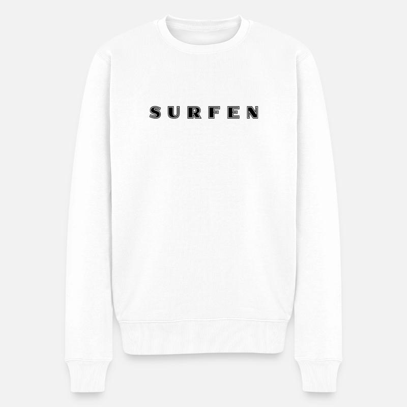 Lettrage de surf - Pull Premium bio Homme - blanc