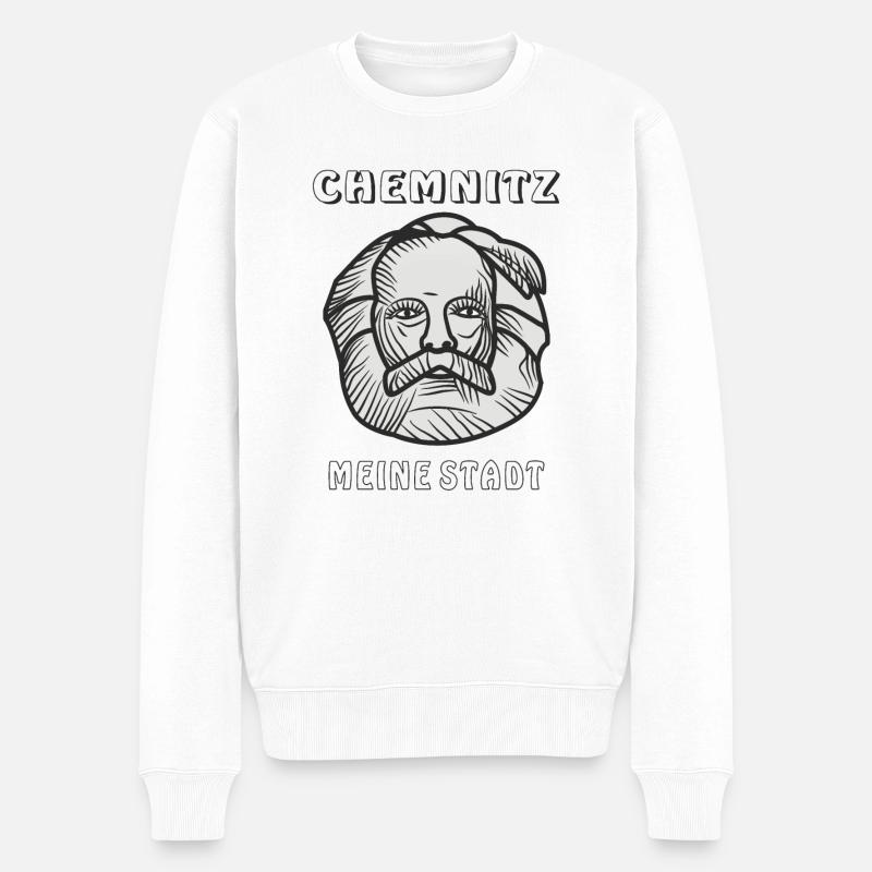 CHEMNITZ MA VILLE - Pull Premium bio Homme - blanc