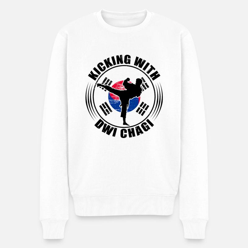 Tang Soo Do Geschenk - Männer Premium Bio Pullover - Weiß