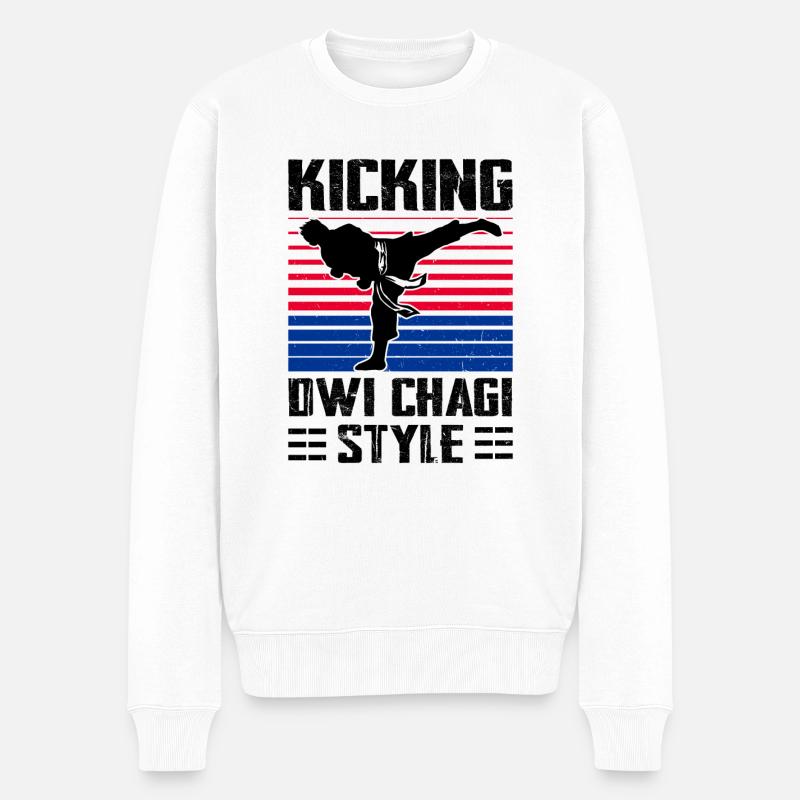 Tang Soo Do Geschenk - Männer Premium Bio Pullover - Weiß