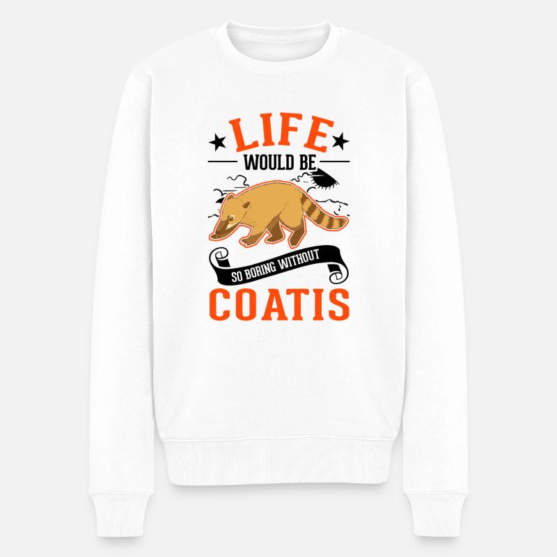 Coati Cadeau Proboscis Bear Coati - Pull Premium bio Homme - blanc