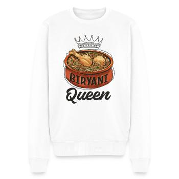 Indisches Essen Feinschmecker, Biryani, Liebhaber, - Männer Premium Bio Pullover - Weiß - Vorne - Thijin (182cm)