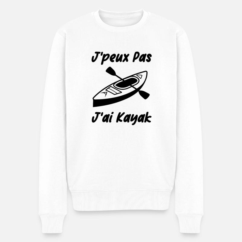 J'peux pas j'ai kayak - Pull Premium bio Homme - blanc