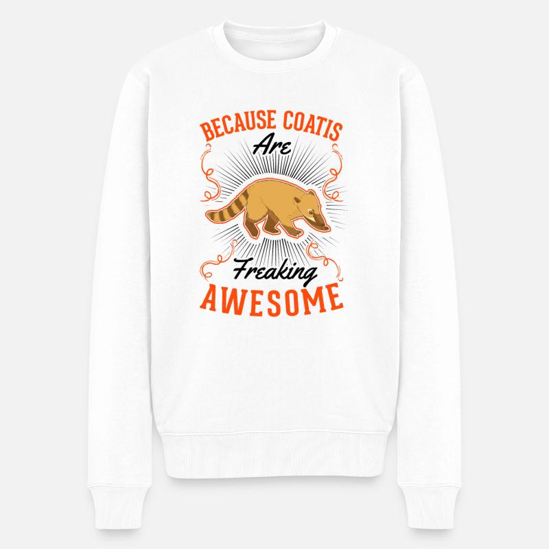 Coati Cadeau Proboscis Bear Coati - Pull Premium bio Homme - blanc