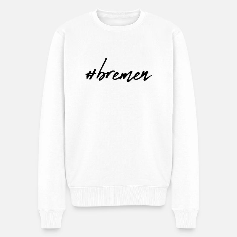 Bremen - Männer Premium Bio Pullover - Weiß