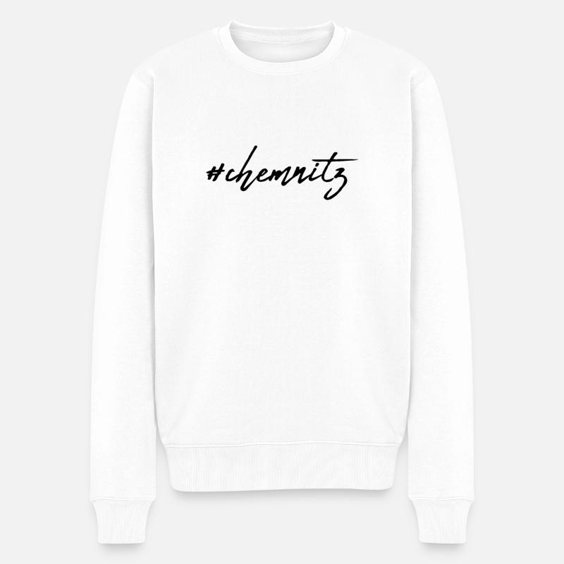 Chemnitz - Männer Premium Bio Pullover - Weiß