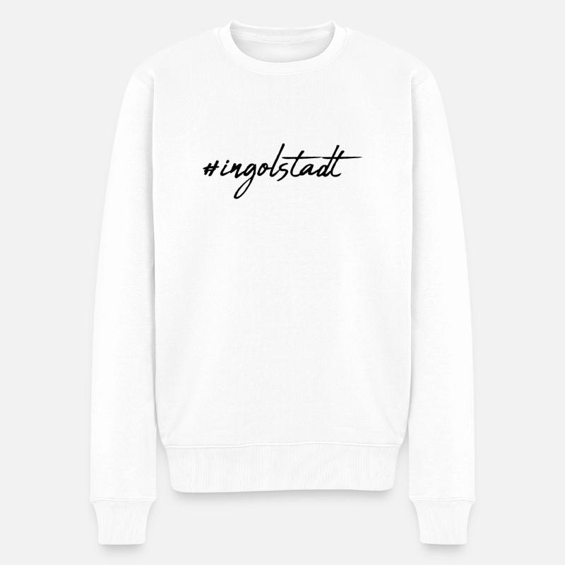 Ingolstadt - Männer Premium Bio Pullover - Weiß